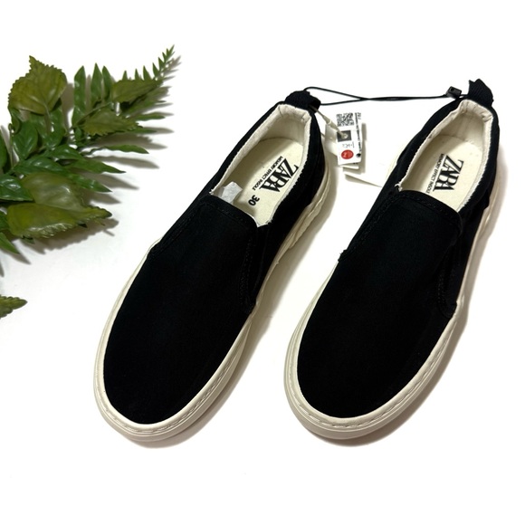 Zara Other - ZARA Unisex Slip-On Canvas Sneakers | Kids EU 30 / US 12 | *NWT*